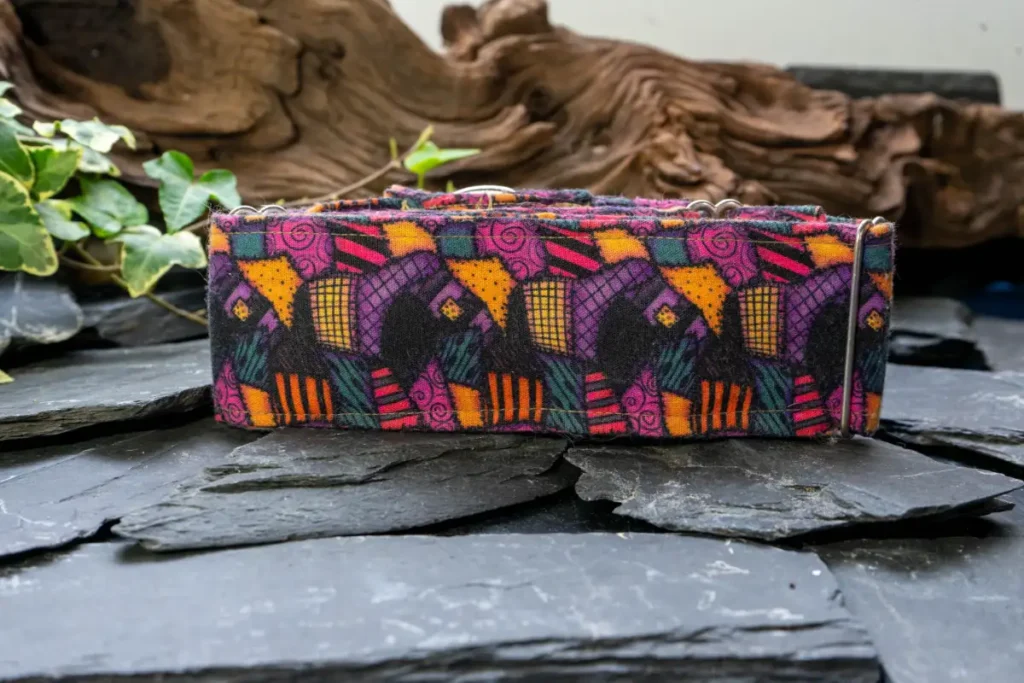 Photographie de produit Sally Jack Skellington Dogs safety création de collier martingale et accessoires pour chiens Alivecom Graphiste Douai lille Arras