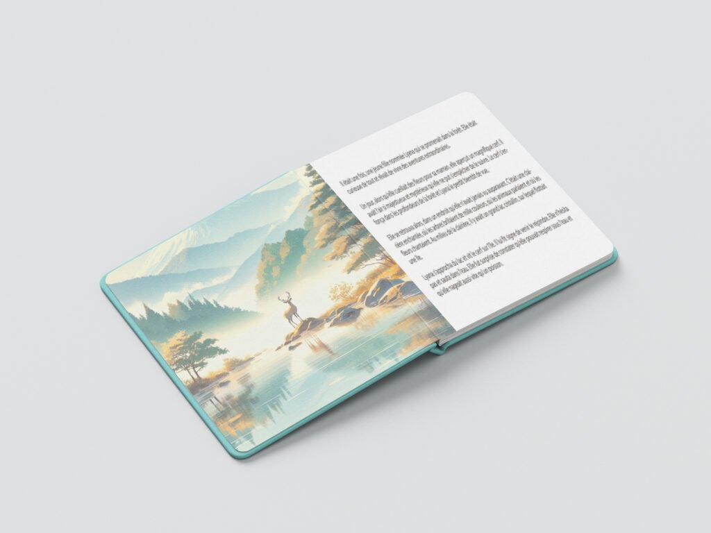 Création de livre personnalisé pour enfant Alivecom graphiste Douai lille arras